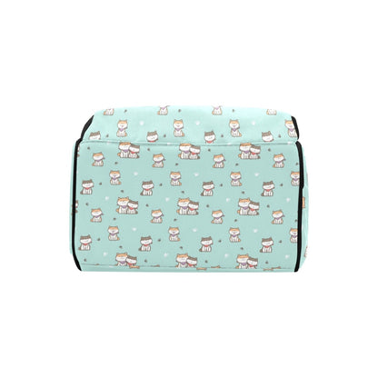 Shiba Inu Print Design LKS302 Diaper Bag Backpack