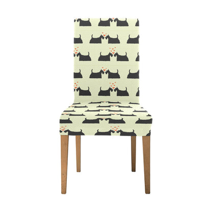 Scottish Terriers Print Design LKS304 Dining Chair Slipcover