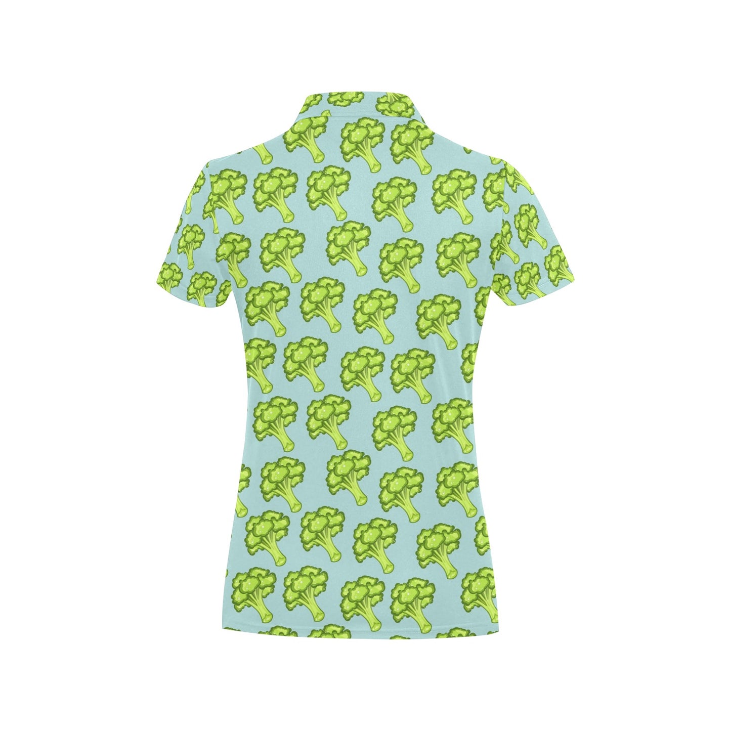 Broccoli Pattern Print Design 02 Women's Polo Shirt