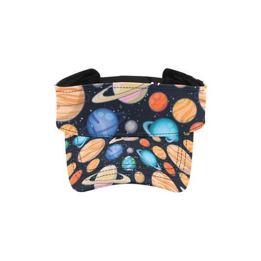 Planet Colorful Print Design LKS301 Unisex Sun Visor