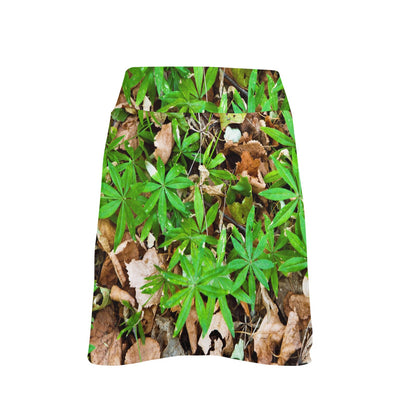 Camouflage Realistic Tree Fresh Print 17" Golf & Pickleball Skort with Pockets