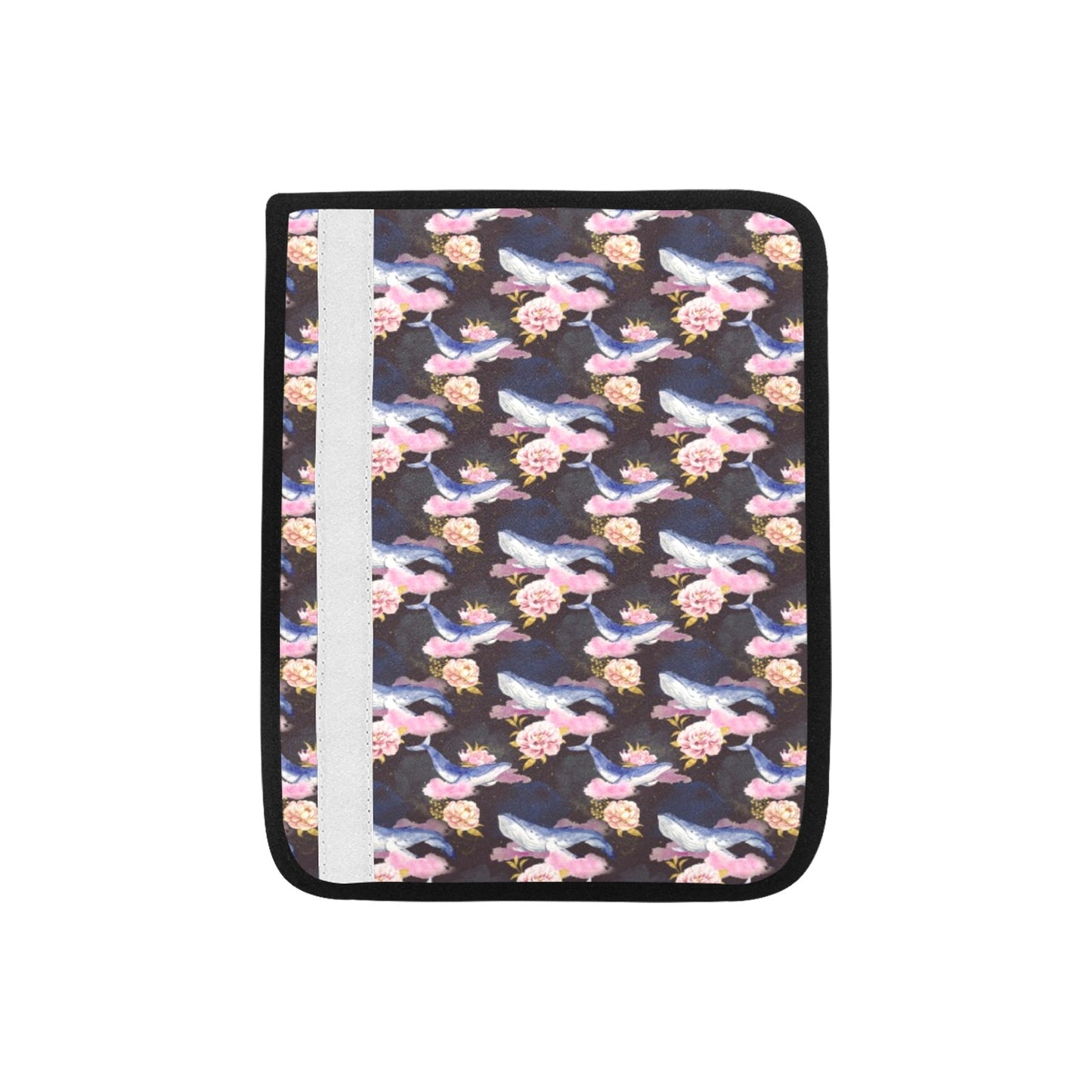 Blue Whale Print Design LKS401 Car Seat Belt Cover