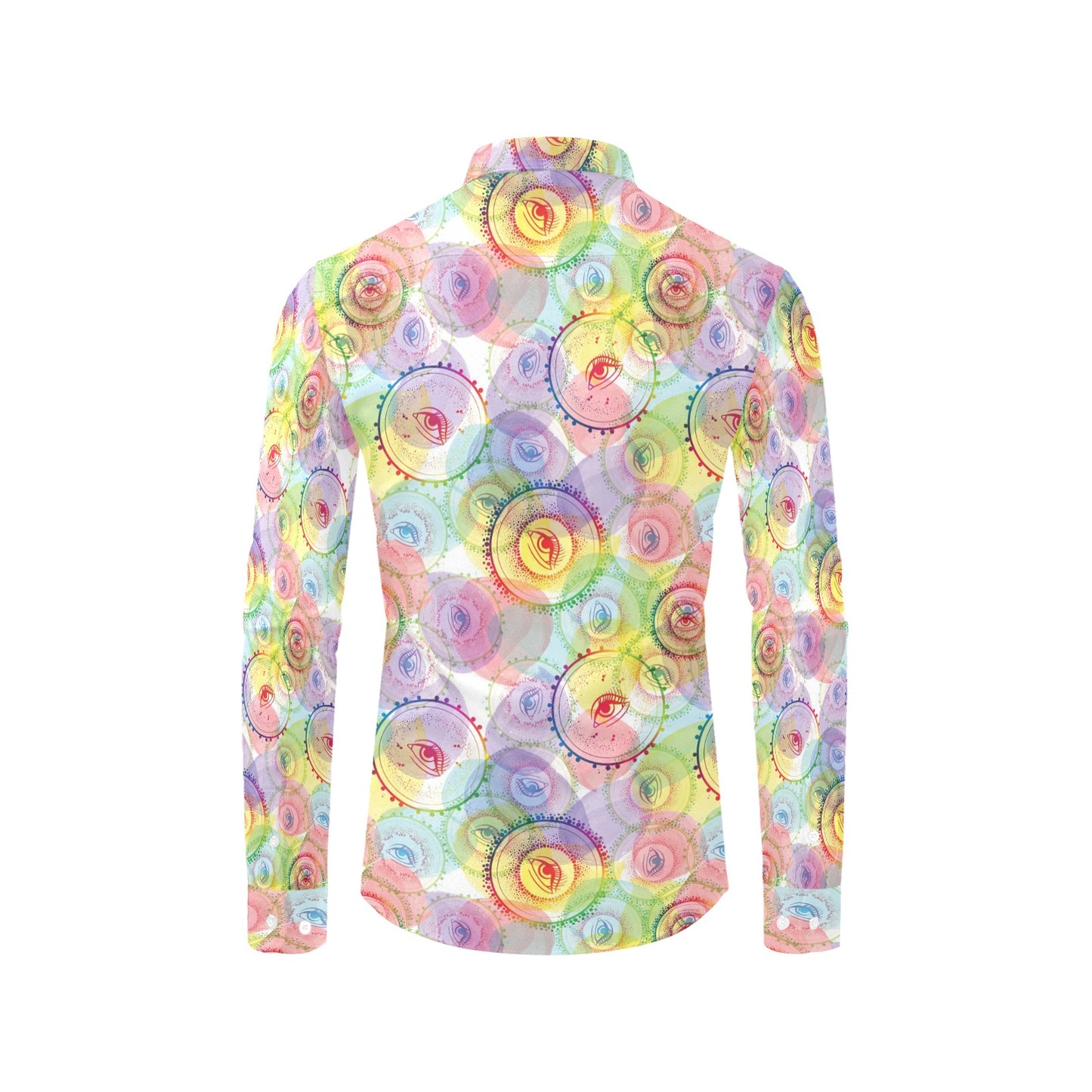 Third Eye Print Design LKS303 Men's Long Sleeve Dress Shirt