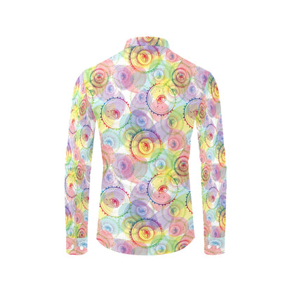 Third Eye Print Design LKS303 Men's Long Sleeve Dress Shirt