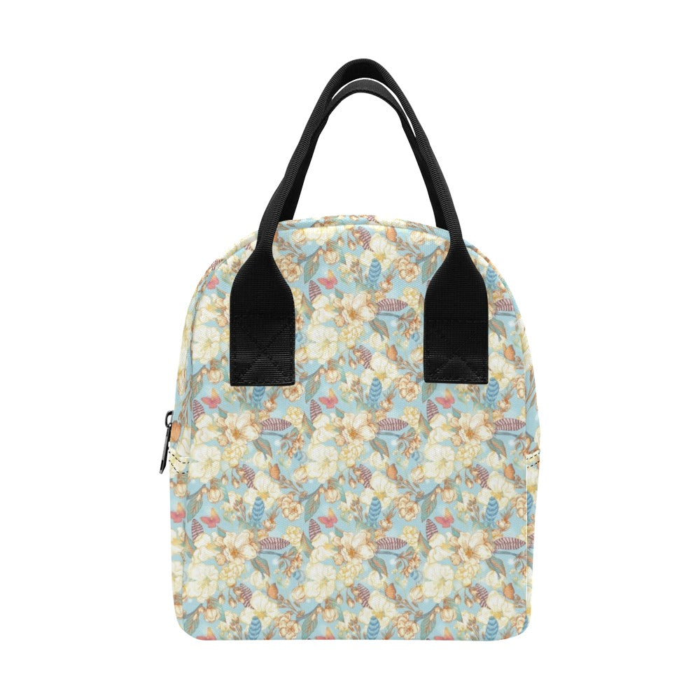 Summer Floral Print Design LKS302 Insulated Lunch Bag