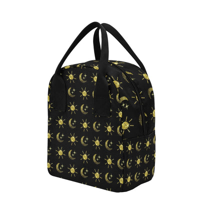 Sun Moon Print Design LKS304 Insulated Lunch Bag