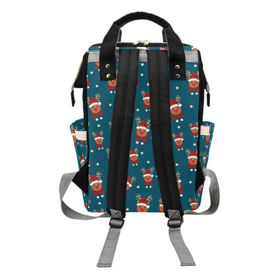 Reindeer Print Design LKS406 Diaper Bag Backpack