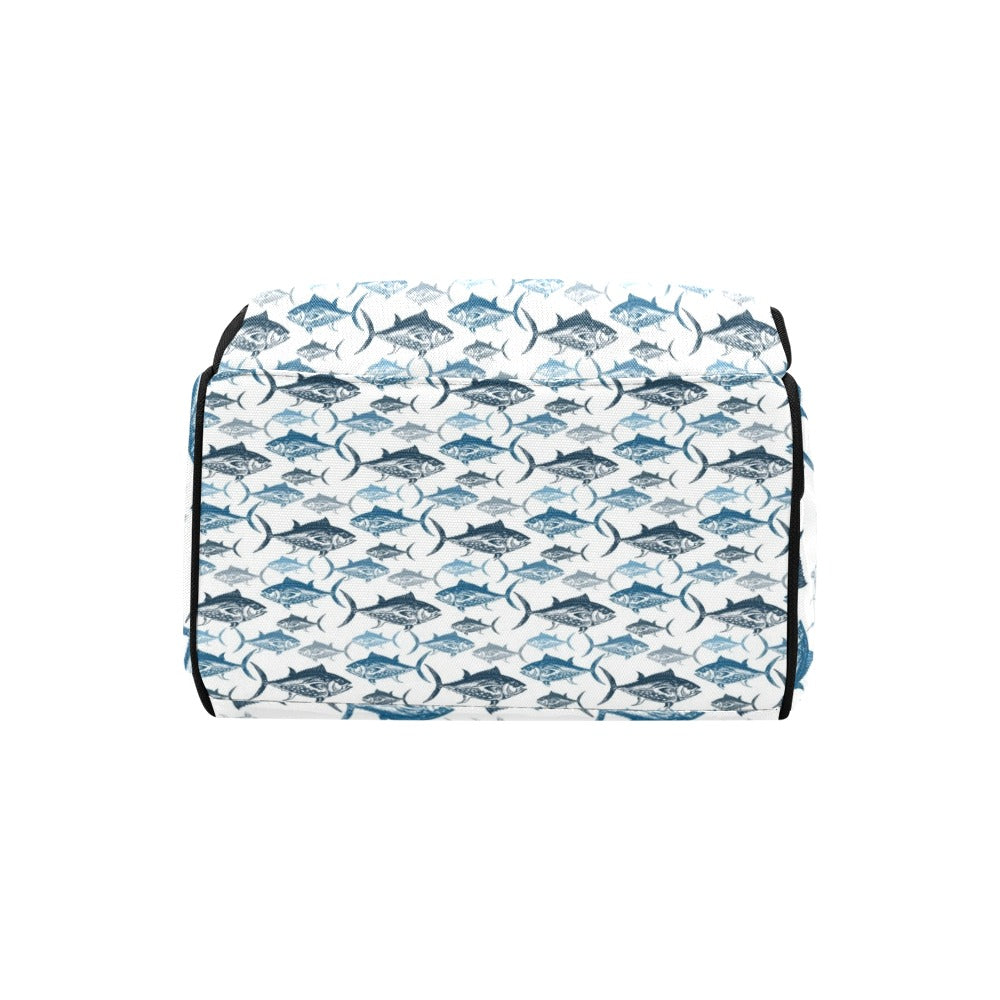 Tuna Fish Print Design LKS303 Diaper Bag Backpack