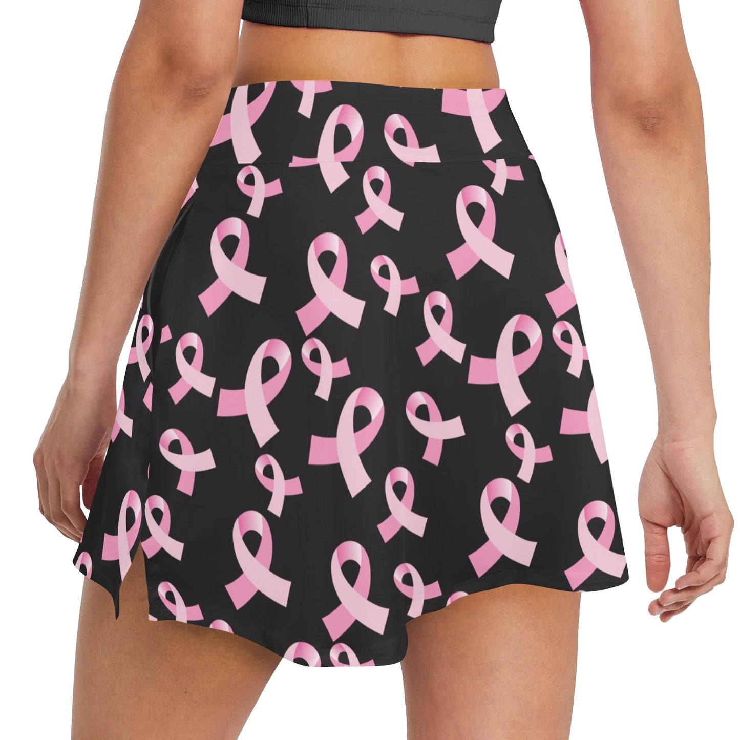 Breast Cancer Awareness Design 17" Golf & Pickleball Skort with Pockets