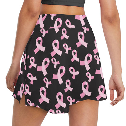 Breast Cancer Awareness Design 17" Golf & Pickleball Skort with Pockets