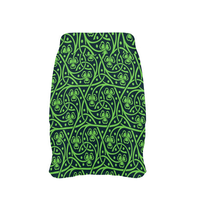 Shamrock Themed Print 17" Golf & Pickleball Skort with Pockets