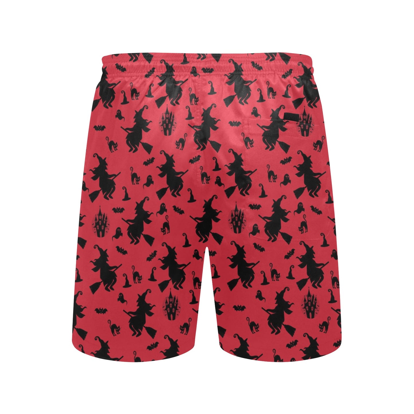 Witch Print Design LKS303 Men's Swim Trunks Beach Shorts