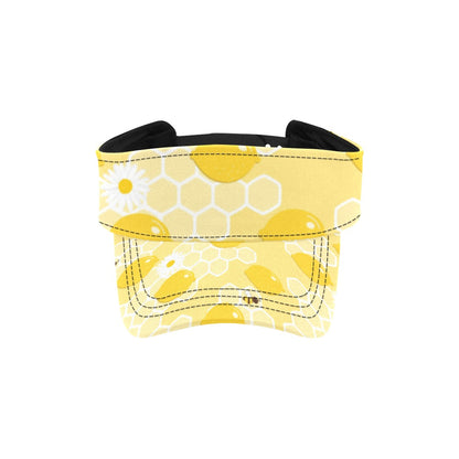 Honey Bee Honeycomb Print Design LKS3010 Unisex Sun Visor