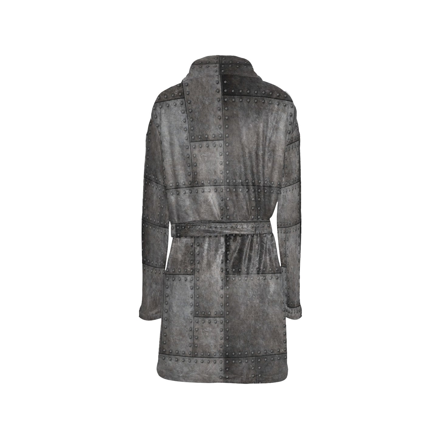 Armor Pattern Print Design 02 Women's Fleece Robe
