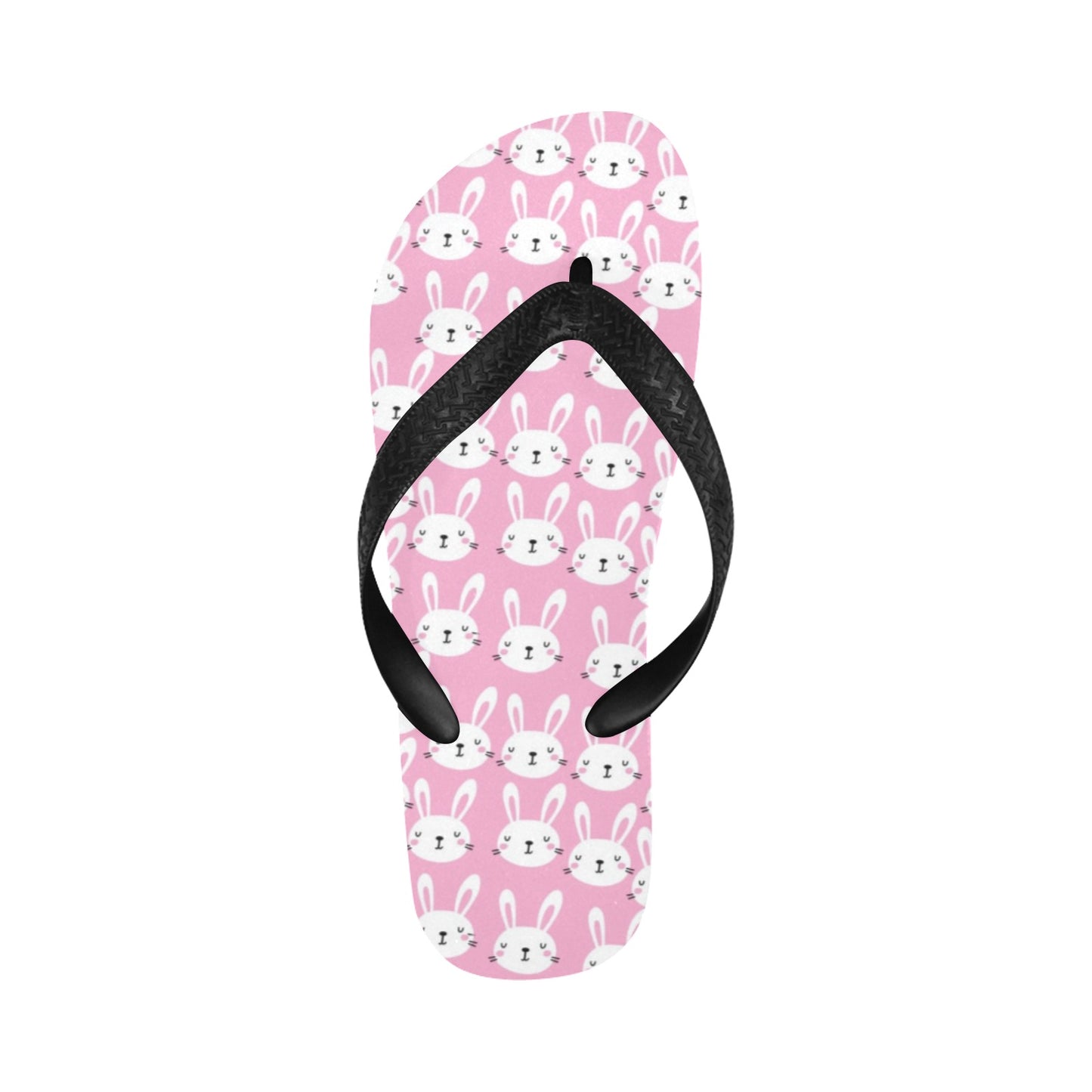 Rabbit Print Design LKS401 Flip Flops