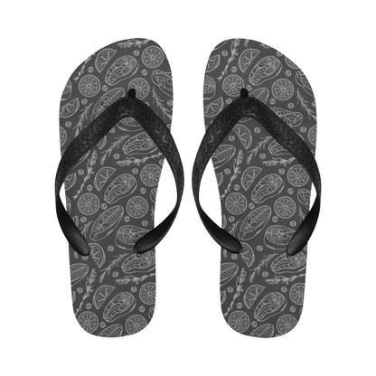 Steak Print Design LKS301 Flip Flops