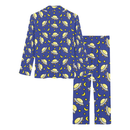 UFO Print Design LKS309 Women's Long Pajama Set