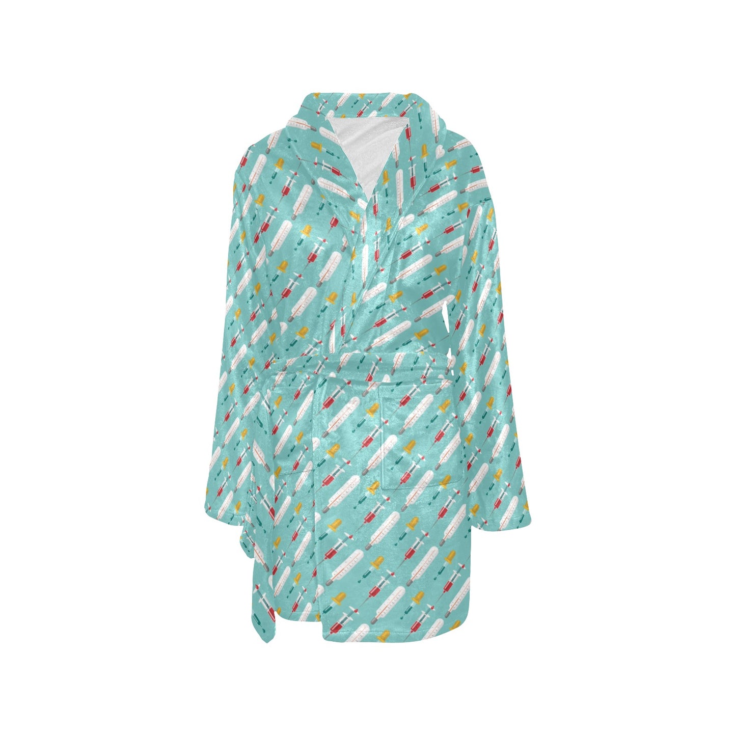Phlebotomist Medical Print Women's Fleece Robe