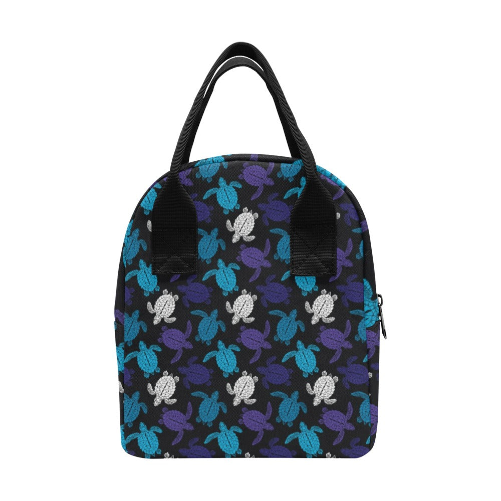 Sea Turtle Print Design LKS306 Insulated Lunch Bag
