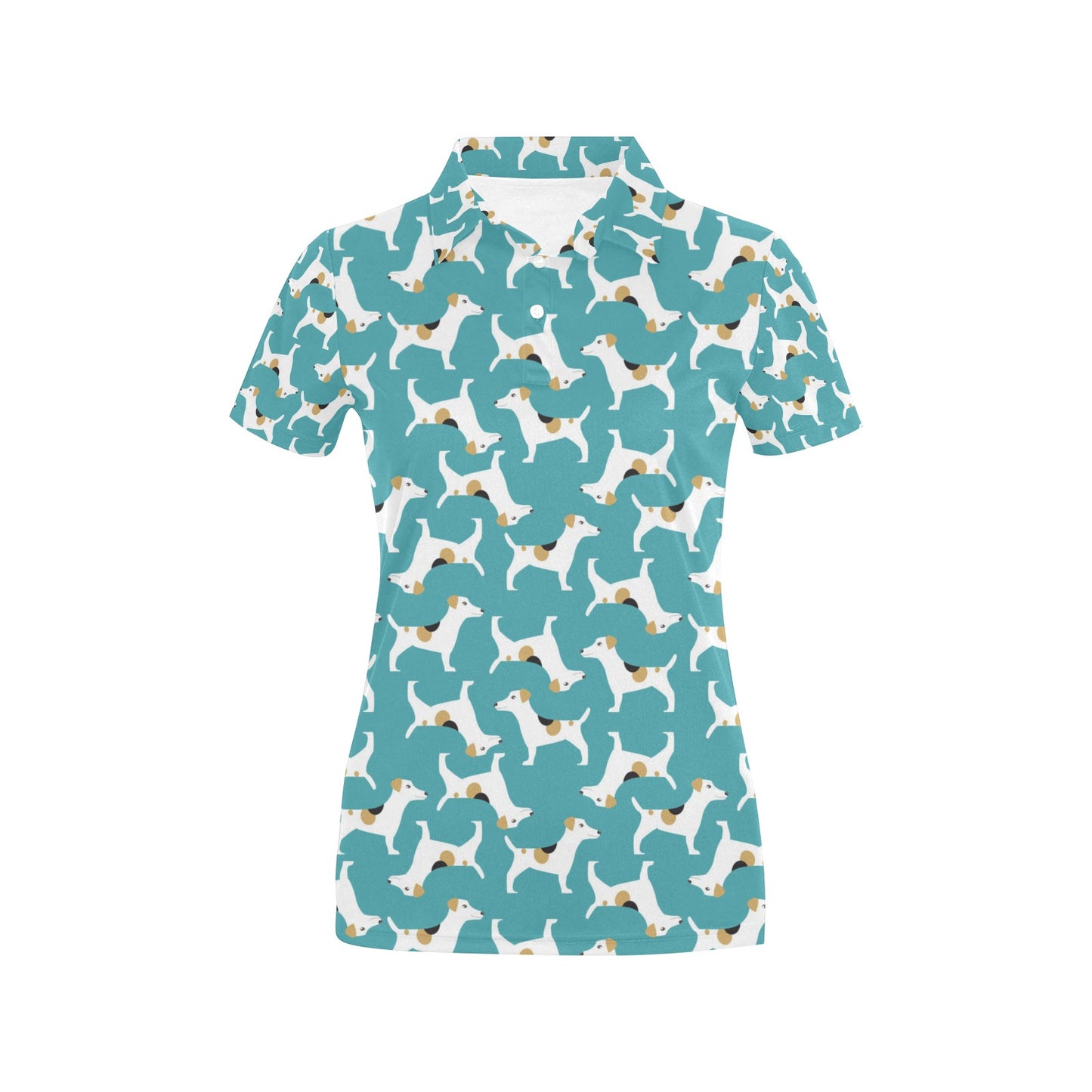 Russell Terriers Print Design LKS301 Women's Polo Shirt