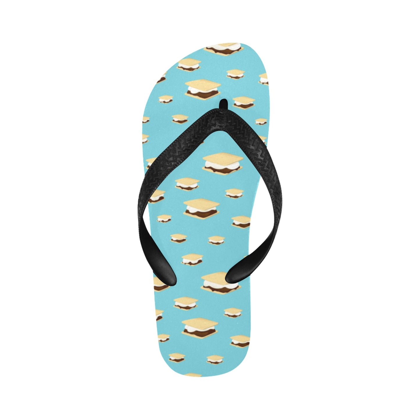 S_Mores Print Design LKS302 Flip Flops