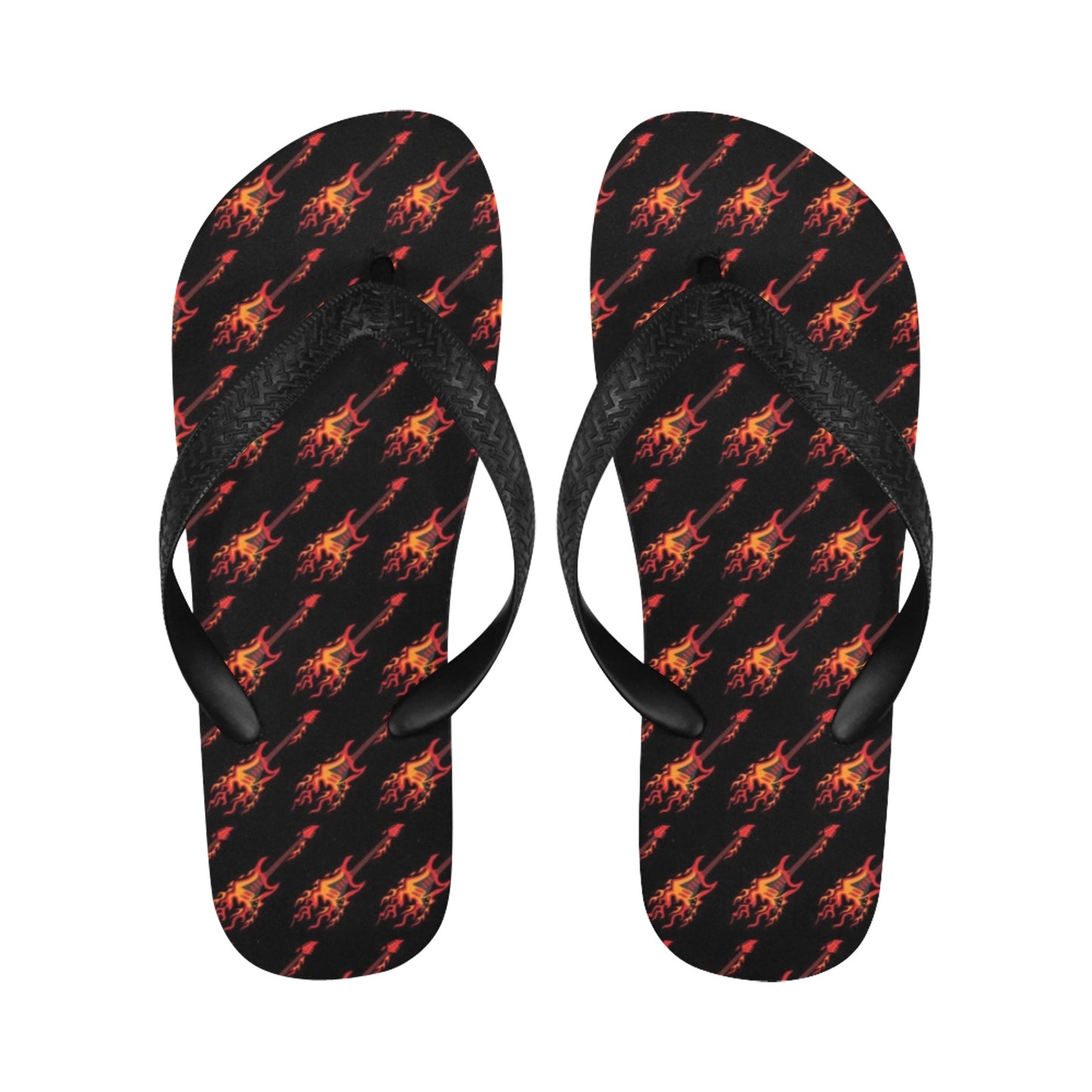 Electric Guitar Print Design LKS406 Flip Flops