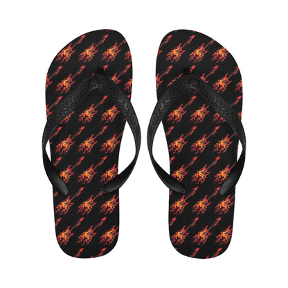 Electric Guitar Print Design LKS406 Flip Flops