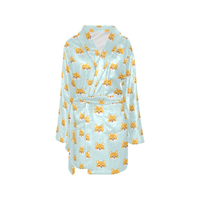 Shiba Inu Print Design LKS301 Women's Fleece Robe