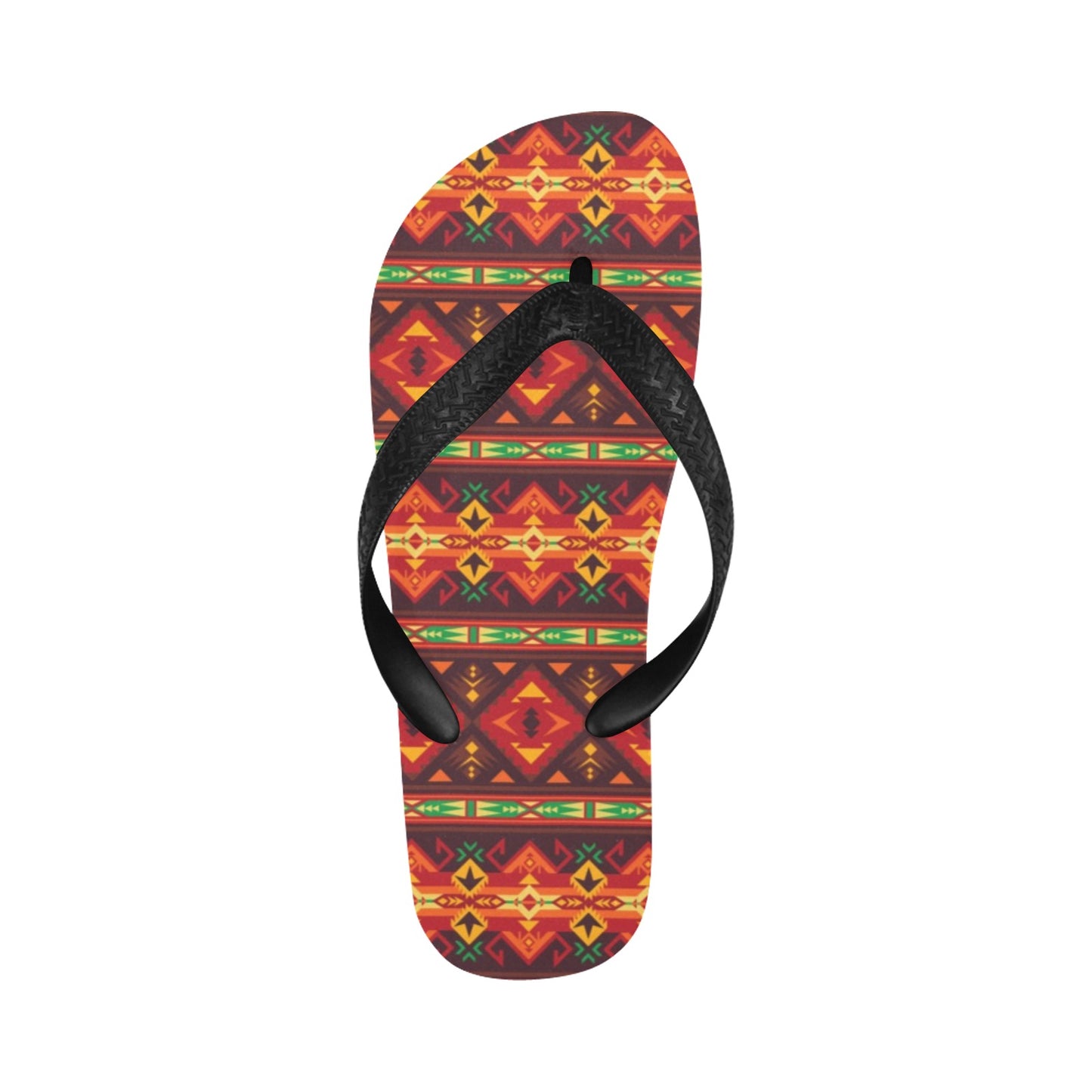 Southwest Pattern Print Design LKS309 Flip Flops