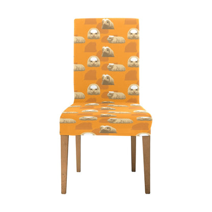 Guinea Pig Print Design LKS403 Dining Chair Slipcover