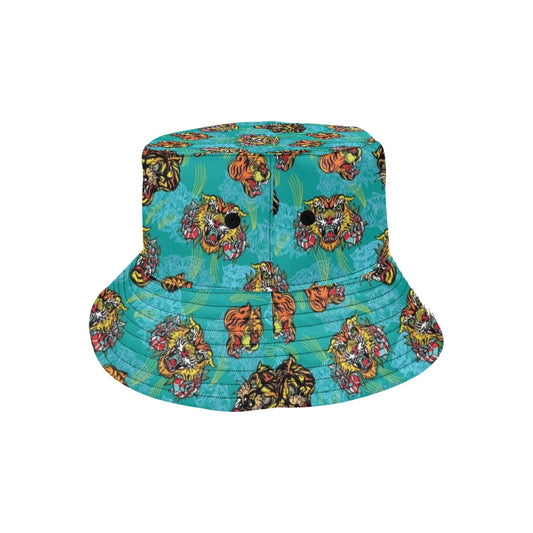Tattoo Tiger Head Print Design LKS304 Unisex Bucket Hat