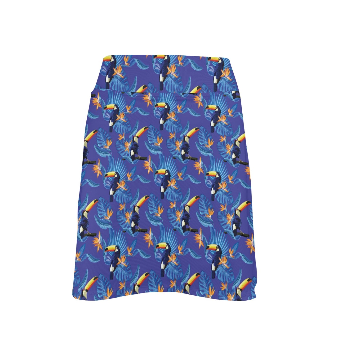 Toucan Print Design LKS306 17" Golf & Pickleball Skort with Pockets