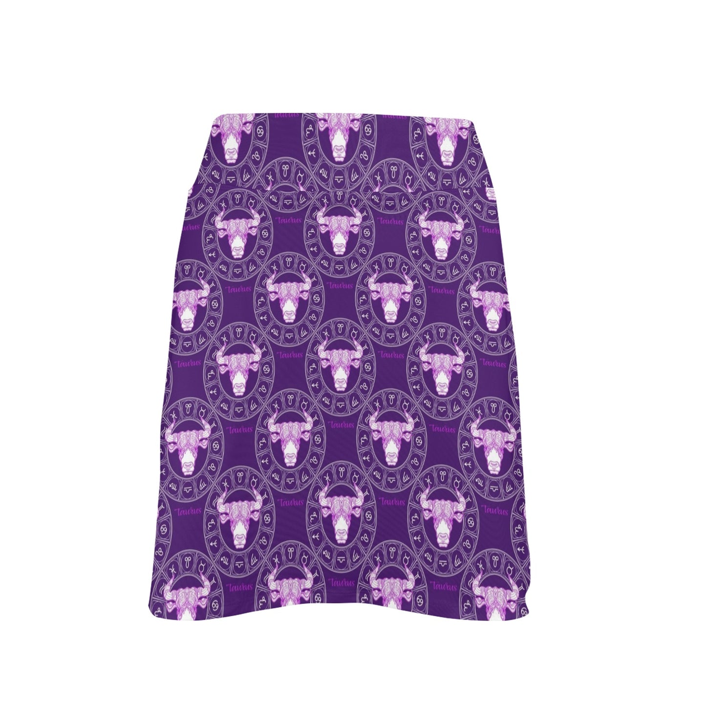 Taurus Print Design LKS303 17" Golf & Pickleball Skort with Pockets