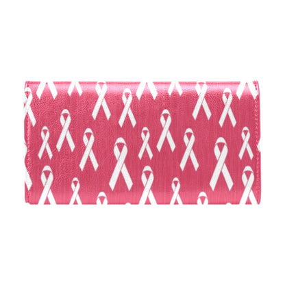Breast Cancer Awareness Symbol Women's Trifold Wallet