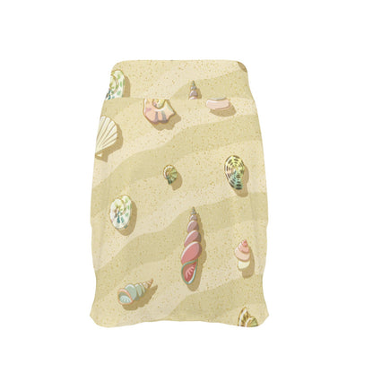 Beach with Seashell Theme 17" Golf & Pickleball Skort with Pockets