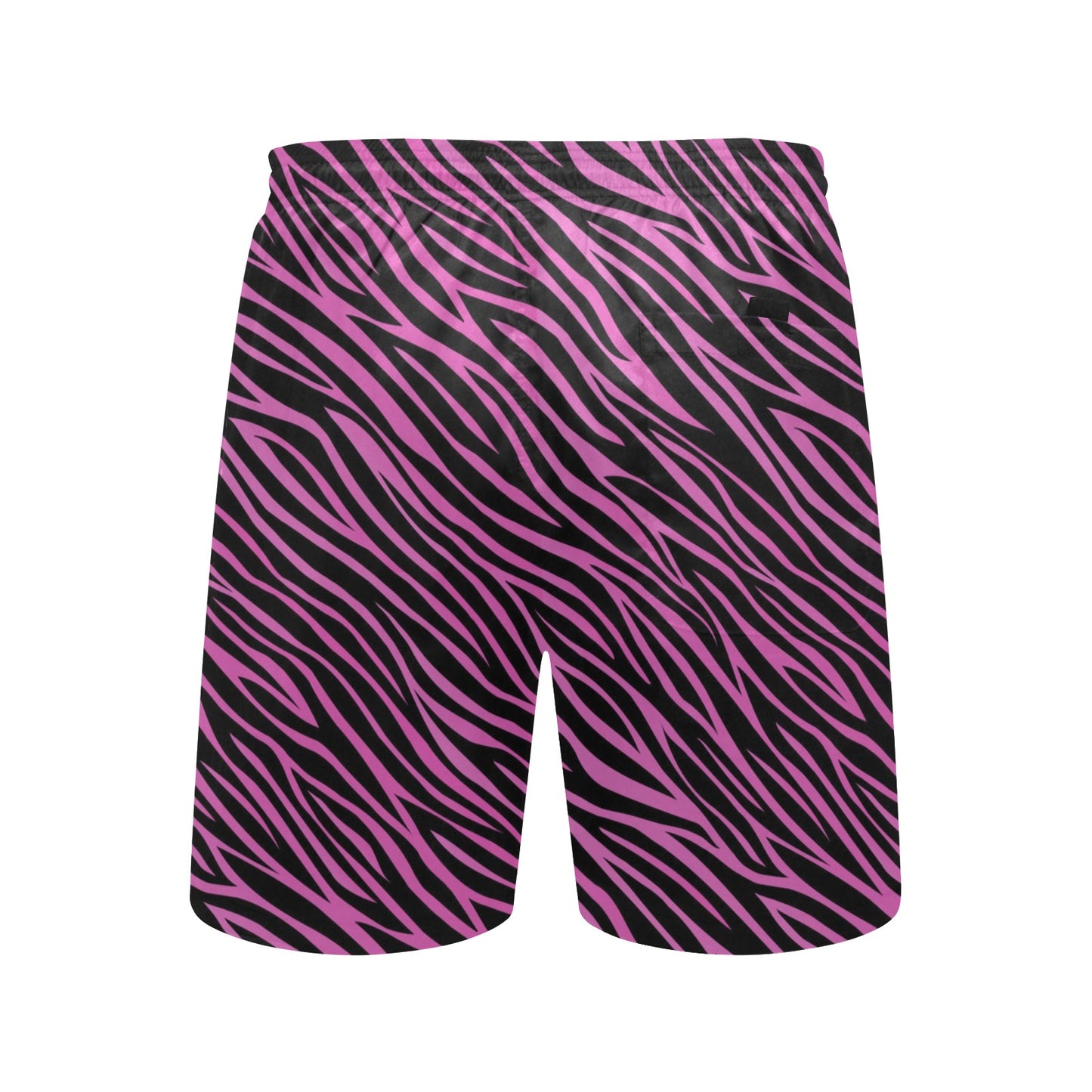 Zebra Pink Print Design LKS304 Men's Swim Trunks Beach Shorts