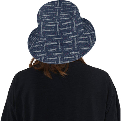 Ukulele Print Design LKS401 Unisex Bucket Hat