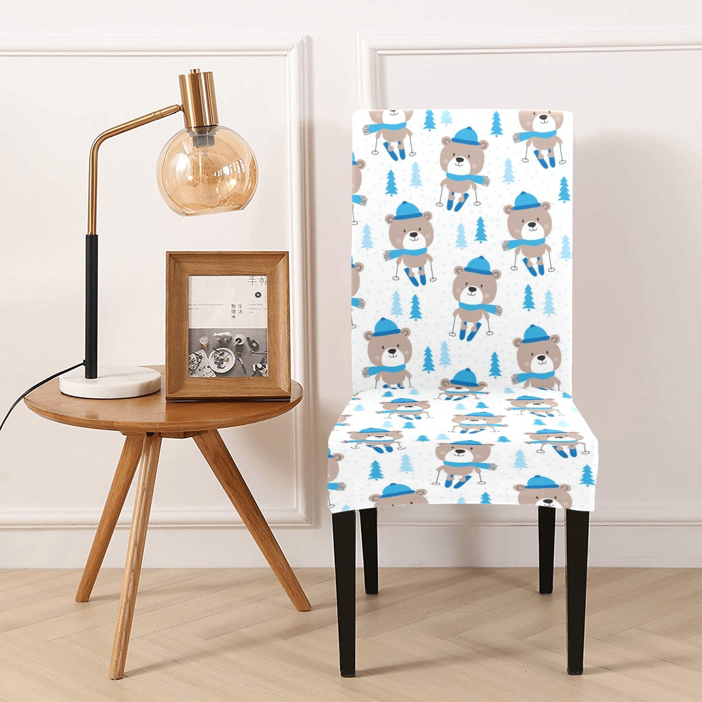 Ski Print Design LKS306 Dining Chair Slipcover