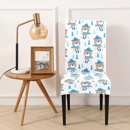 Ski Print Design LKS306 Dining Chair Slipcover