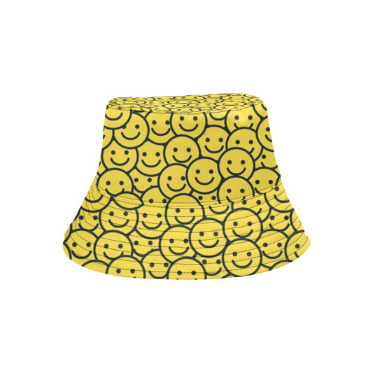 Smiley Face Emoji Print Design LKS302 Unisex Bucket Hat
