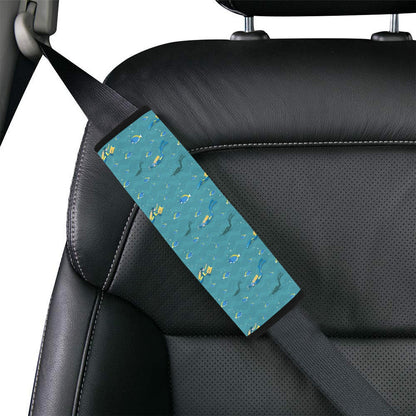 Scuba Driving Pattern Print Design LKS306 Car Seat Belt Cover