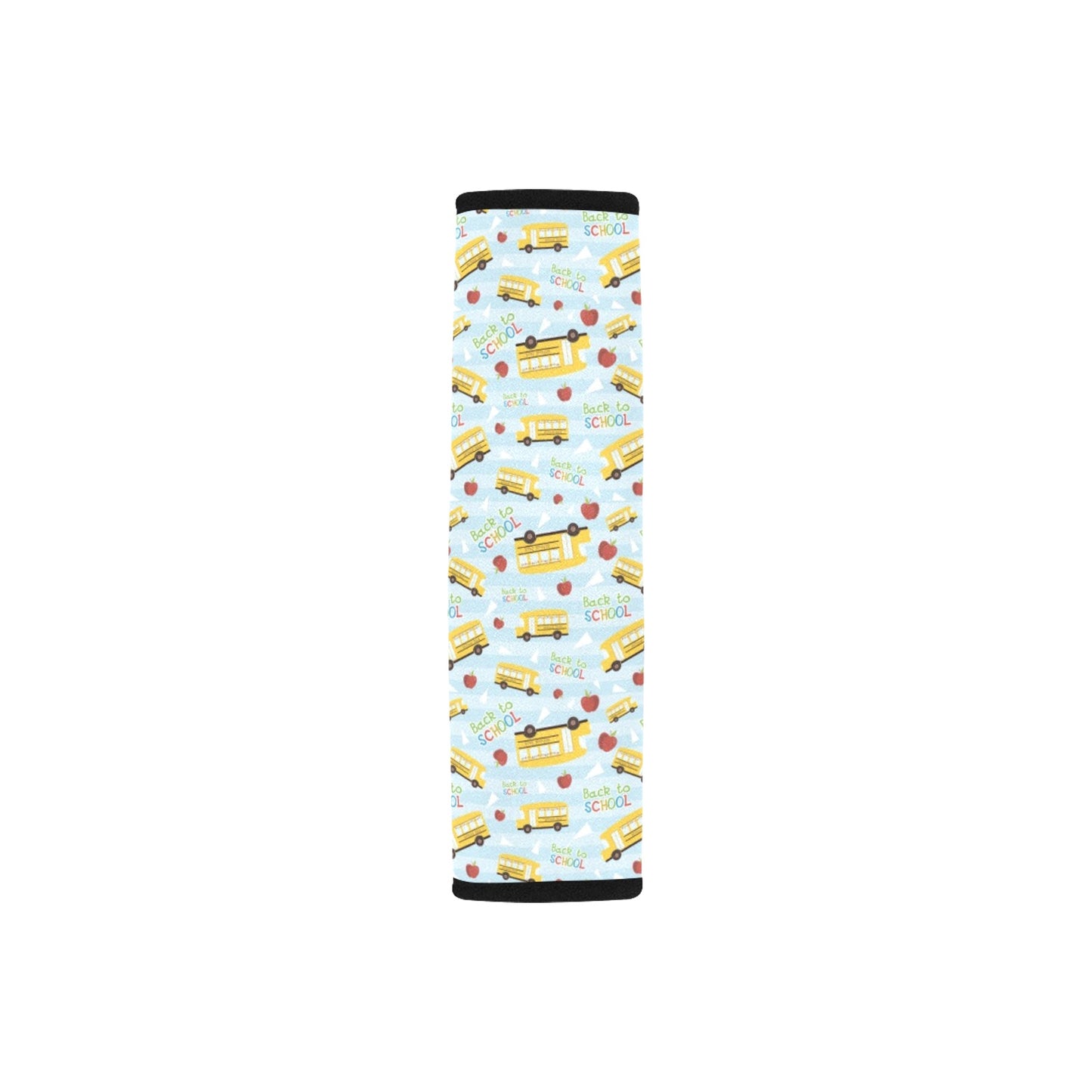 School Bus Back To School Print Design LKS303 Car Seat Belt Cover