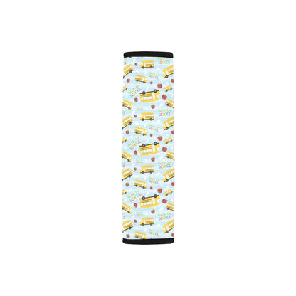School Bus Back To School Print Design LKS303 Car Seat Belt Cover