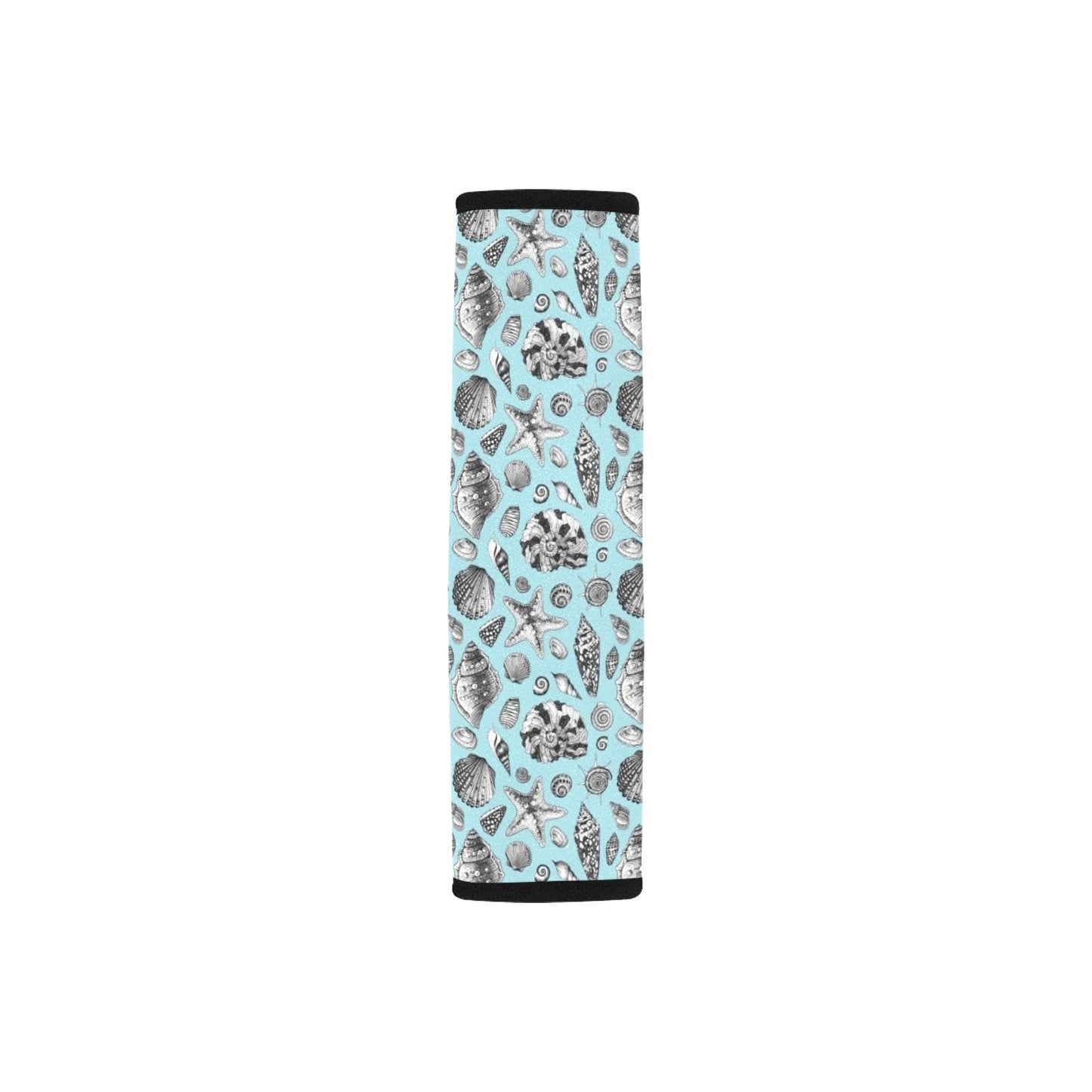Seashell Beach Print Design LKS302 Car Seat Belt Cover
