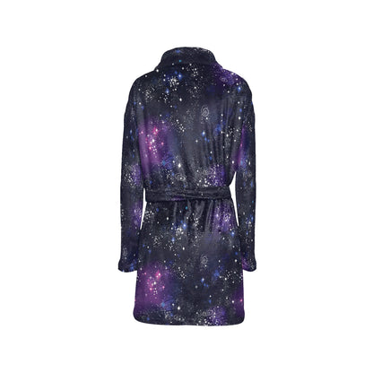 Cosmic Pattern Print Design 03 Women's Fleece Robe