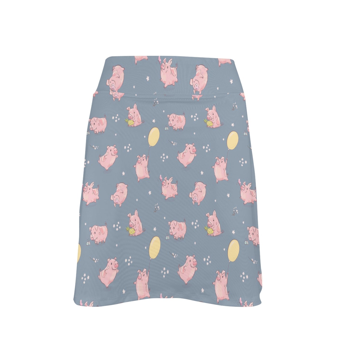 Pig Print Design LKS405 17" Golf & Pickleball Skort with Pockets