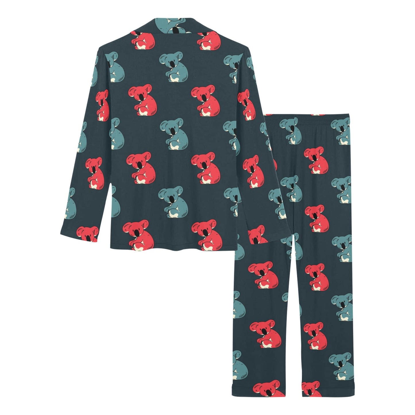 Koala Pattern Print Design 02 Women's Long Pajama Set