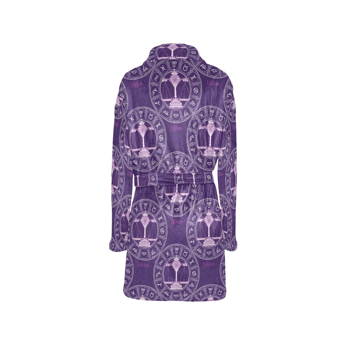 Libra Pattern Print Design 03 Women's Fleece Robe