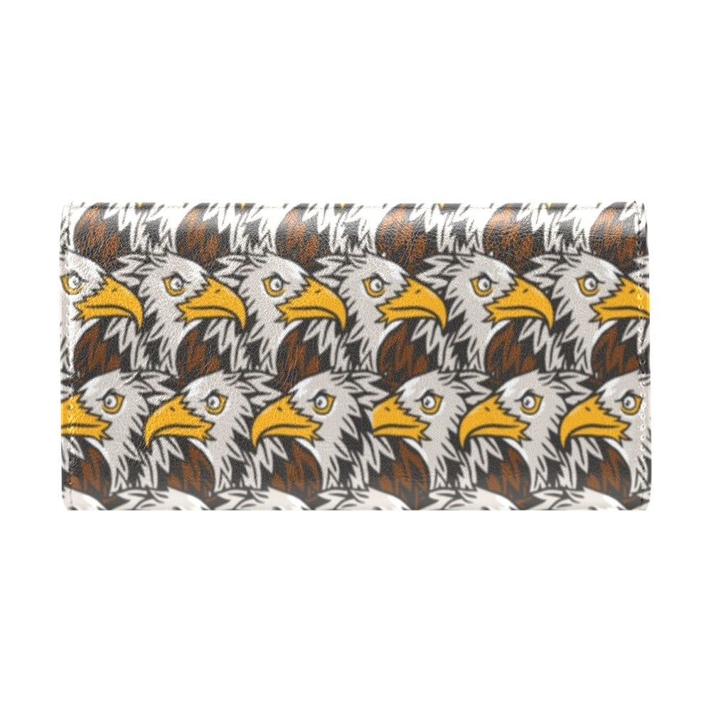 Eagles Head Pattern Women's Trifold Wallet