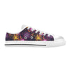 Firework Print Design LKS303 Women's White Low Top Shoes